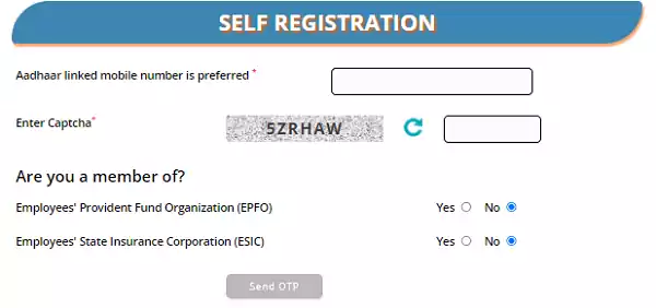 E-shram portal online registration process