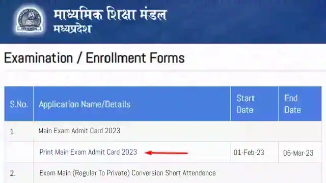 Class 10th 12th MP Board Admit Card Download Kaise Kare