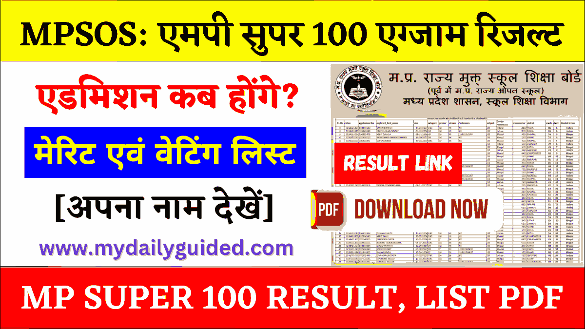 MP Super 100 Result 2023